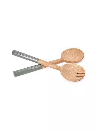 FYNCH-HATTON | Salatbesteck 2-tlg. KISHA Walnut | hellgrün
